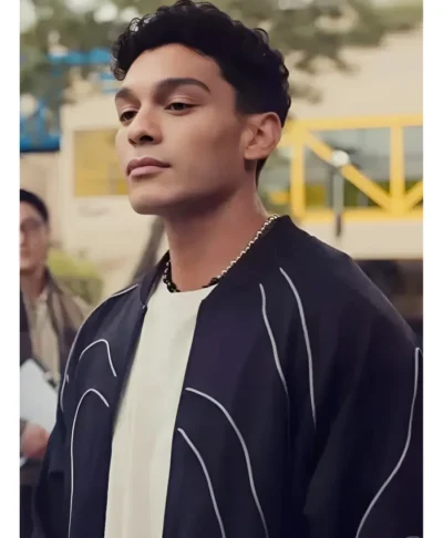XO Kitty Q Black Bomber Jacket