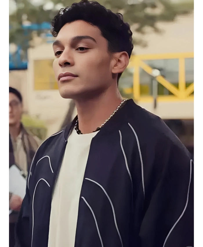 XO Kitty Q Black Bomber Jacket