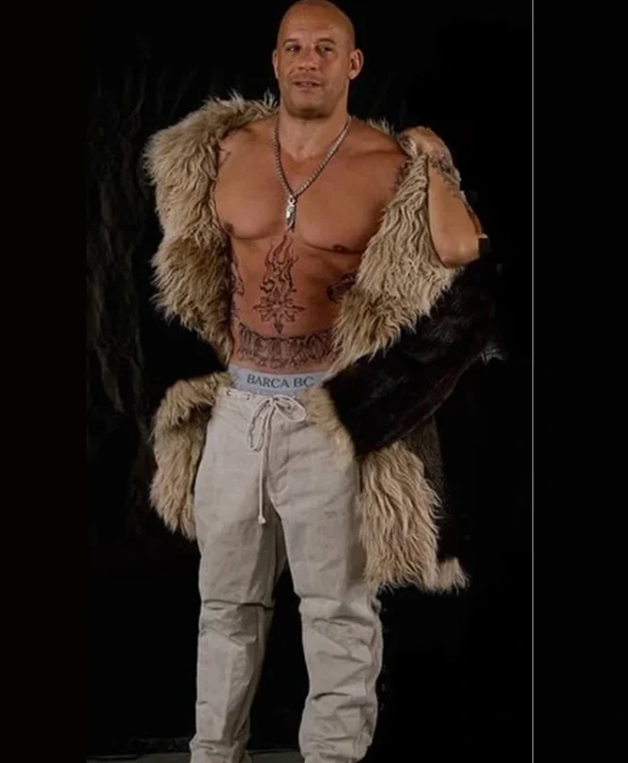 XXX Xander Cage Vin Diesel Brown Fur Coat
