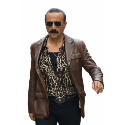Yılmaz Erdogan Money Trap The Karun Treasure Brown Leather Blazer