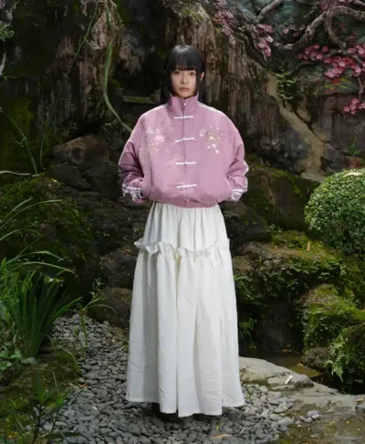 Yoka Pink and Maroon Jacket