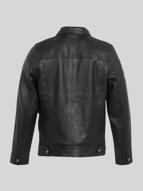 Steve Mcqueen Charlie Leather Jacket - Image 2
