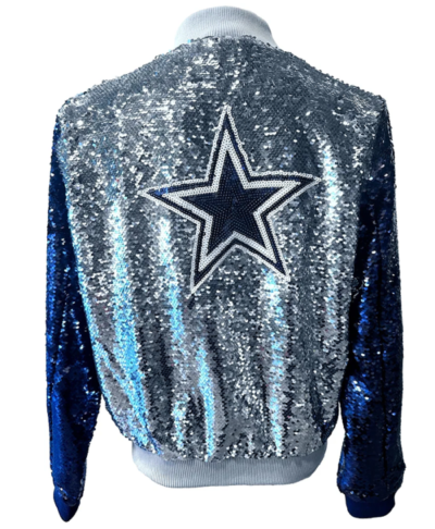 buy now Dallas Cowboys Sequin Bomber Jacket