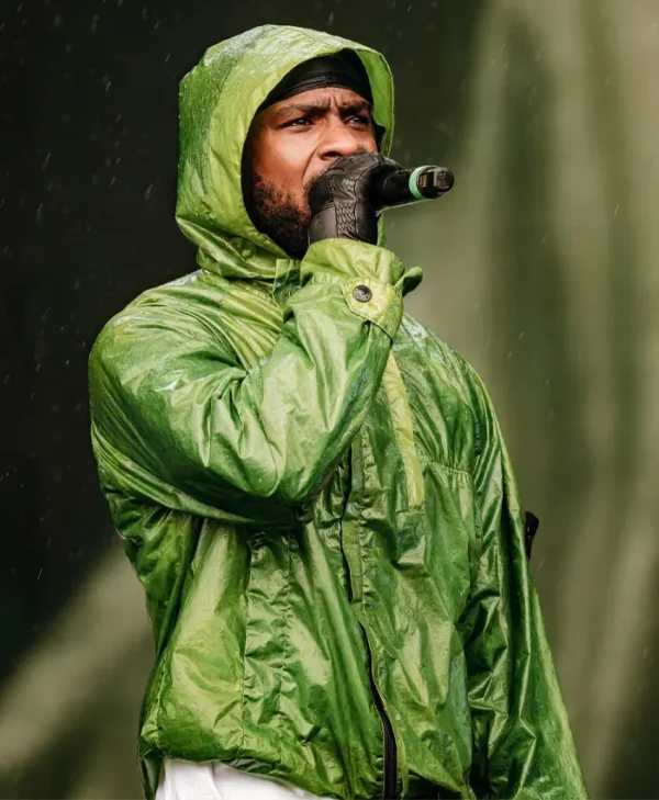 buy now Skepta Stone Island Green Rain Jacket With Hood