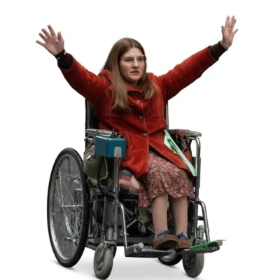 shop-now-Being-Heumann-2026-Ruth-Madeley-Red-Coat.webp