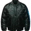 shop now Mr. Ocho Leather Bomber Jacket