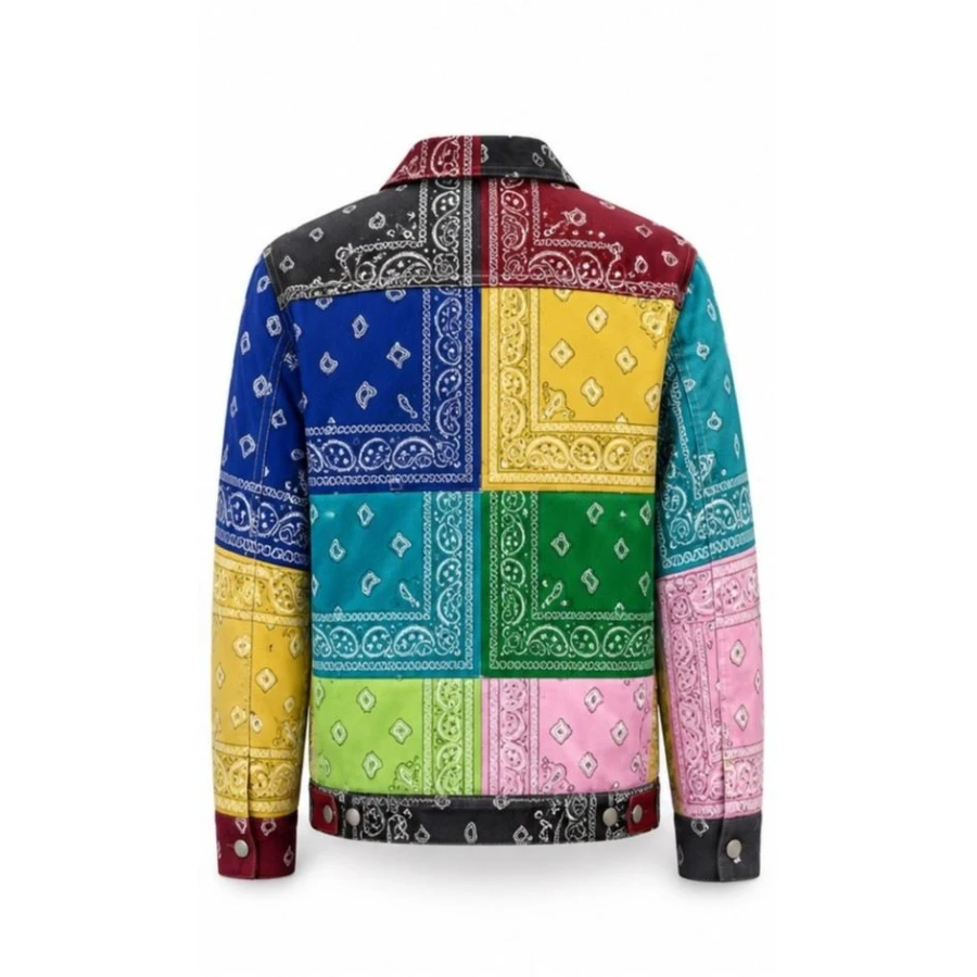 Multicolor Bandana Cotton Jacket - Image 2