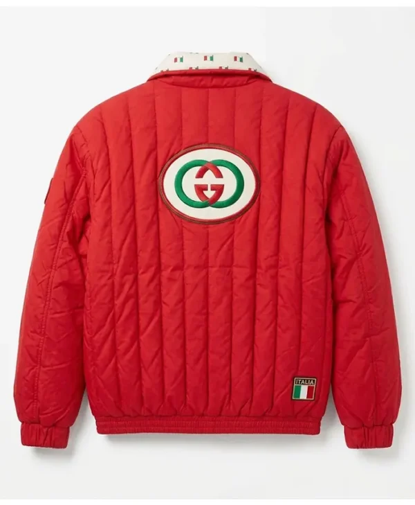 1987 Gucci Red Puffer Jacket