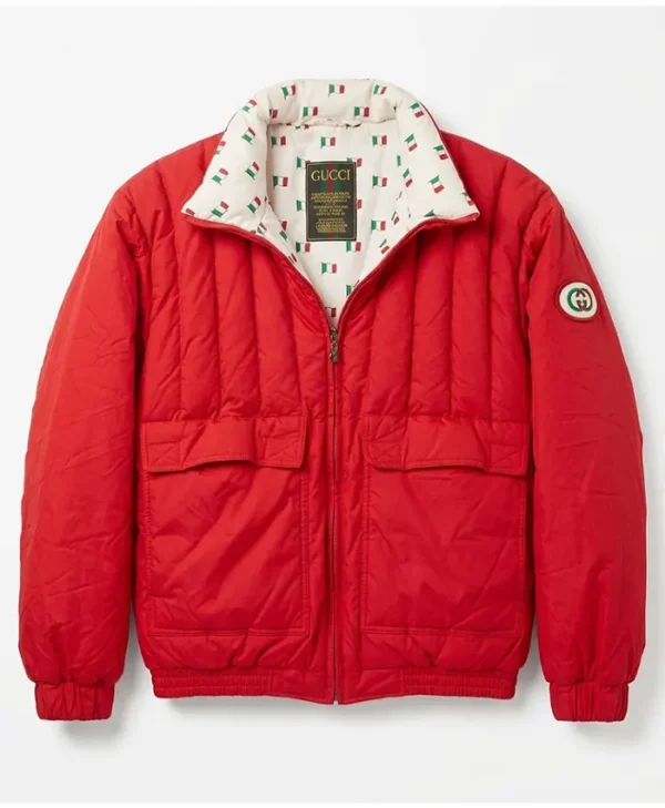 1987 Gucci Red Puffer Jacket