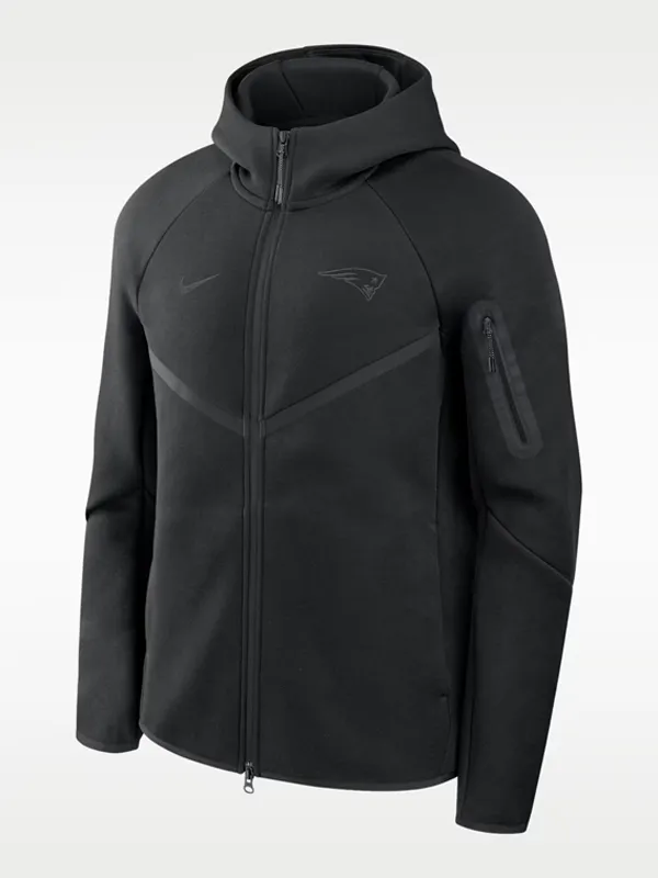 2026 Nike Patriots Top Billing Tech Fleece Windrunner Jacket