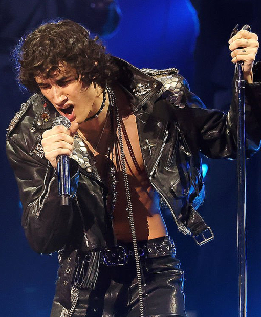 2026 VMAs Sombr Black Leather Jacket