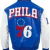 76ers City Signature Royal Blue Zipper Jacket