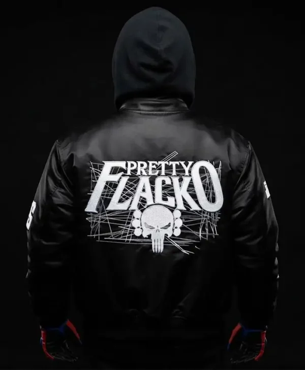 A$AP Rocky Punisher Logo Black Leather Jacket