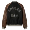 AVIREX Naval Navy Wool and Leather Jacket 2026