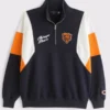 Abercrombie Chicago Bears Half-Zip Sweatshirt