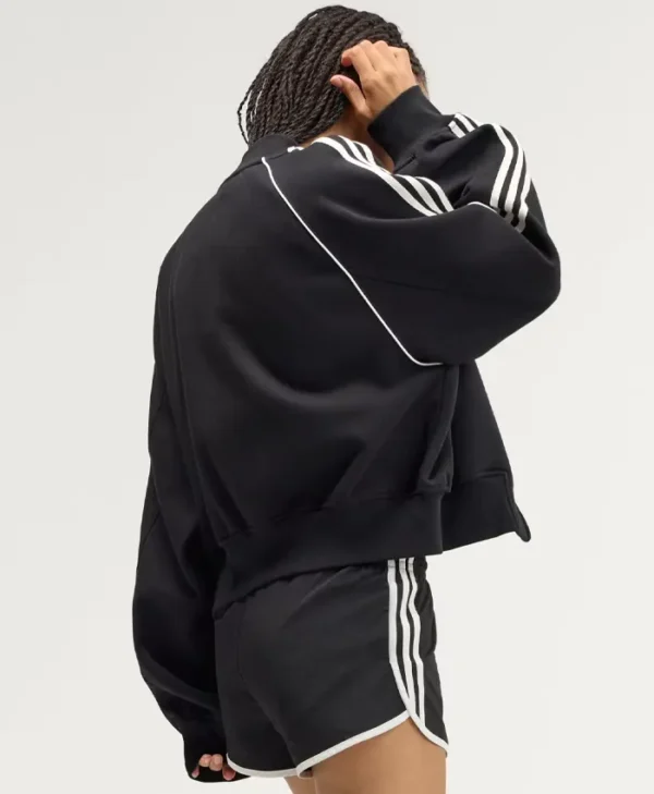 Adidas Black 3 Stripes Zip Jacket 2026