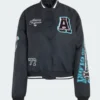 Adidas Black Bomber Jacket With Badges