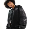 Adidas Dark Black Varsity Bomber Jacket