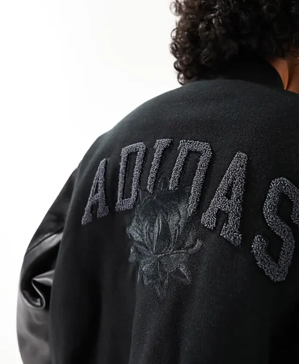 Adidas Dark Black Varsity Bomber Jacket