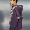Adidas Floral Embroidered Purple Tracksuit Jacket 2026