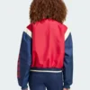 Adidas Red Bomber Jacket With Badges