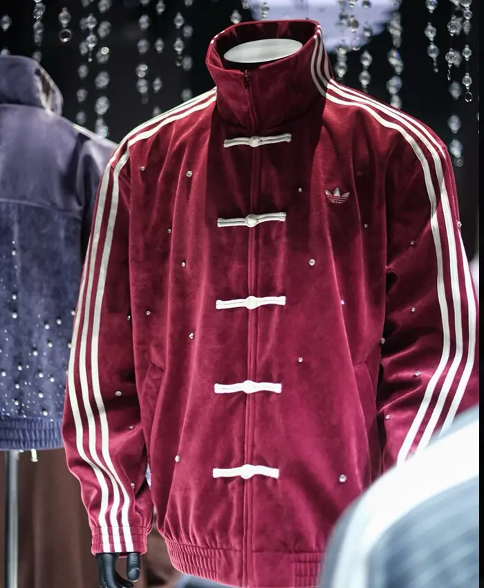 Adidas Velvet Pearl White Track Jacket