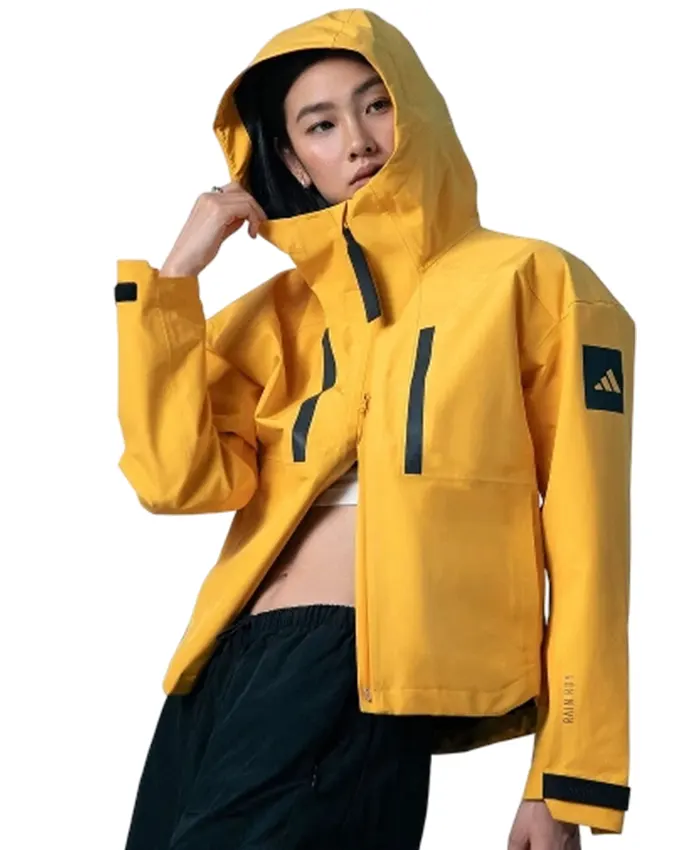 Adidas Yellow Myshelter Rain Jacket