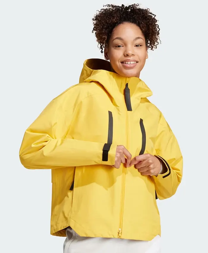 Adidas Yellow Myshelter Rain Jacket