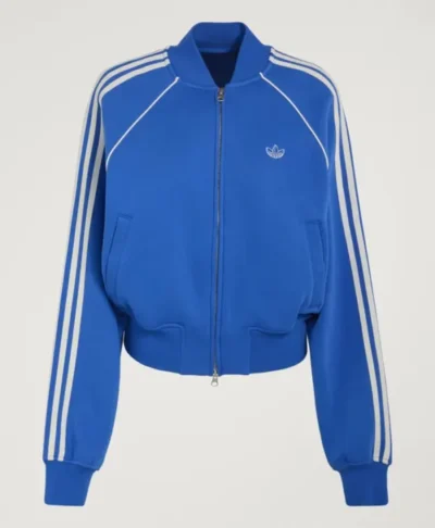 Adidas adiSignature SST 3 Stripes Blue Zip Jacket