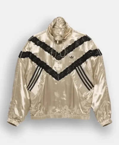 Adidas x ASOS Gold Satin Lace Track Jacket