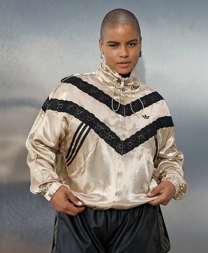 Adidas x ASOS Gold Satin Lace Track Jacket