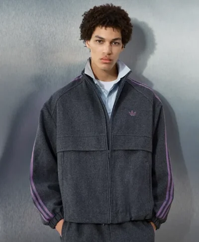 Adidas x ASOS Grey Wool Track Jacket