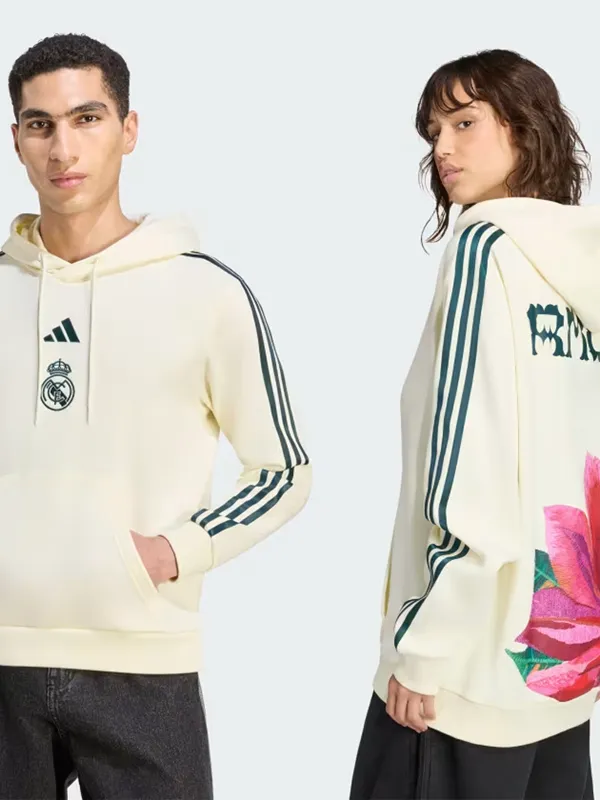 Adidas x Farm Rio Real Madrid Cream Hoodie