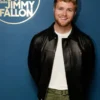 Alex Warren The Tonight Show Black Leather Jacket
