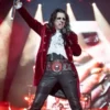 Alice Cooper Hollywood Vampires Red Velvet Coat