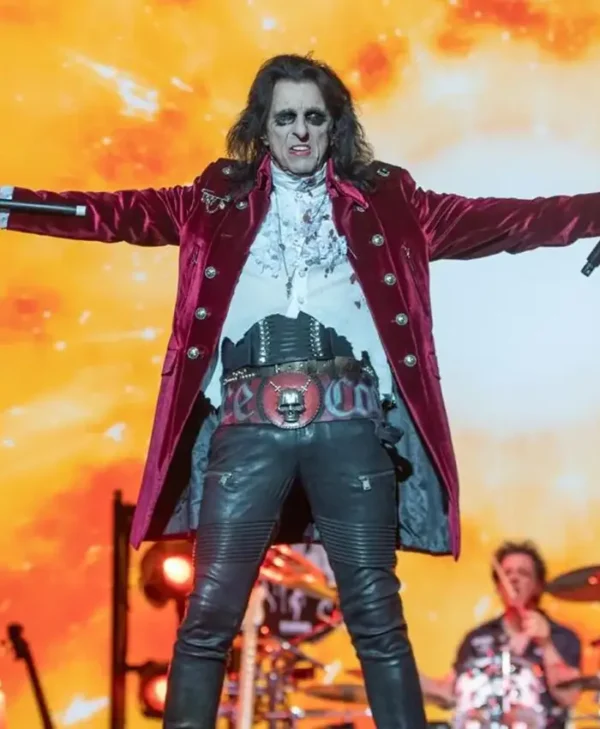 Alice Cooper Hollywood Vampires Red Velvet Coat