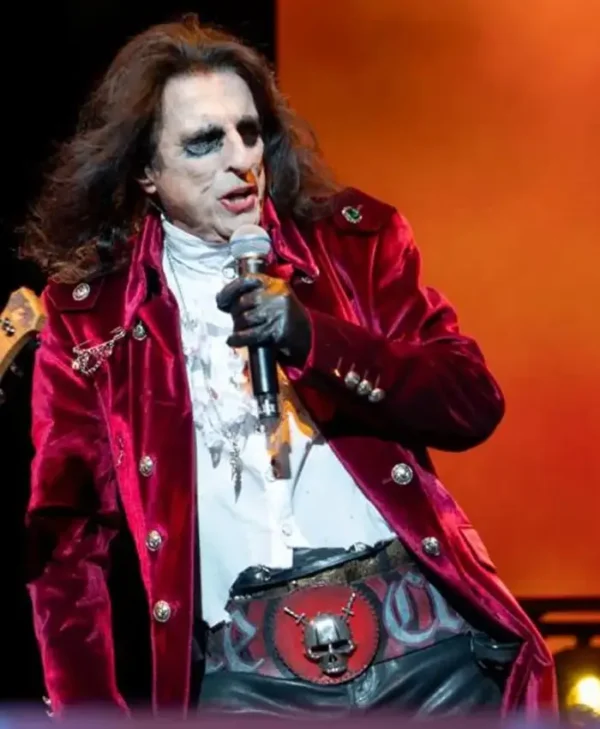 Alice Cooper Hollywood Vampires Red Velvet Coat