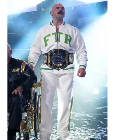 All Elite Wrestling 2026 Dax Harwood White Tracksuit