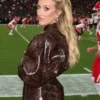 Allegiant Stadium Brittany Mahomes Leather Jacket
