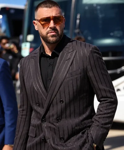 Allegiant Stadium Travis Kelce Black Blazer