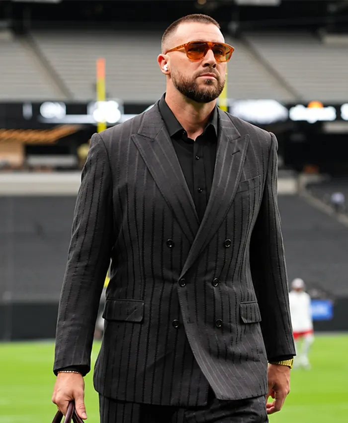 Allegiant Stadium Travis Kelce Black Blazer