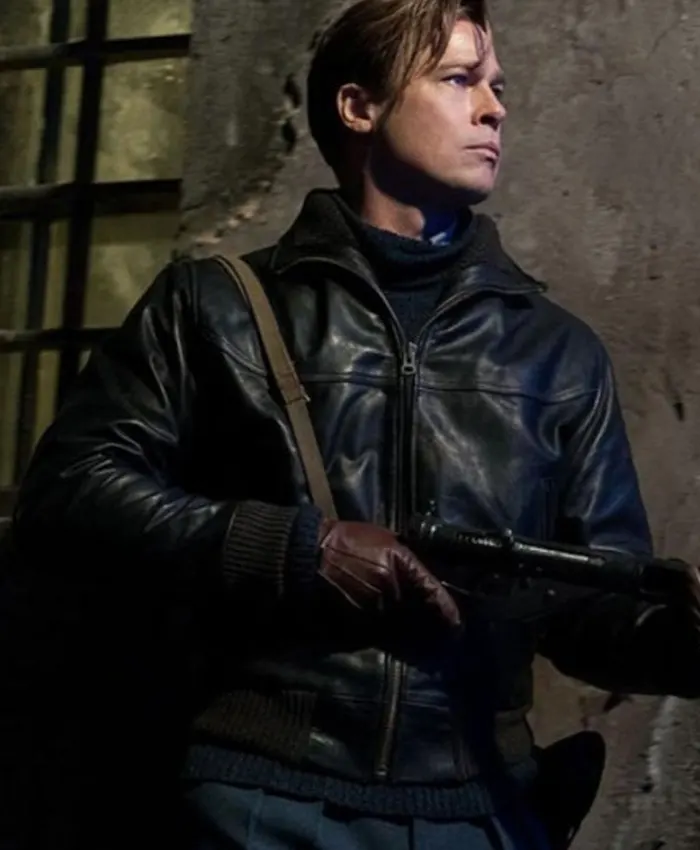 Allied Max Vatan Black Bomber Leather Jacket