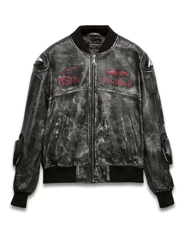 Alpinestars RSRV x Red Bull Distressed Leather Jacket