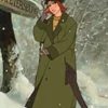 Anastasia Princess Anya Green Wool Coat