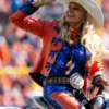 Ann Judge Denver Broncos Orange Satin Jacket