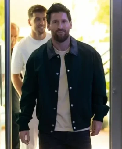 Argentina’s Training Camp Lionel Messi Green Jacket