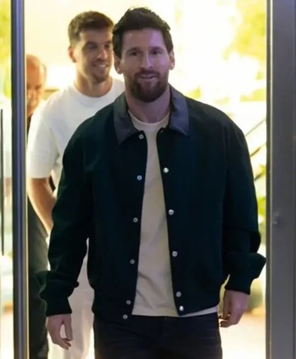 Argentina’s Training Camp Lionel Messi Green Jacket
