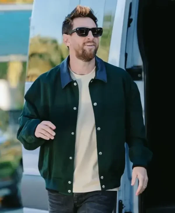 Argentina’s Training Camp Lionel Messi Green Jacket