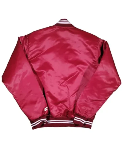 Arkansas Razorbacks Starter Burgundy Satin Jacket