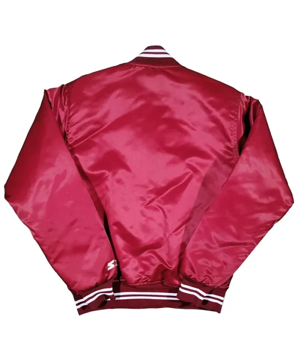 Arkansas Razorbacks Starter Burgundy Satin Jacket